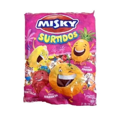 Caramelos Masticables Surtidos MISKY 800g (B x 10u.)